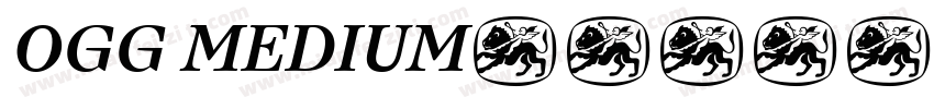 OGG MEDIUM字体转换